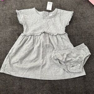 GAP Gray Kids Dress with Bloomers